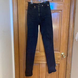 Judi Rosen Black High-Waisted Skinny Jeans W 26 / XS/S
